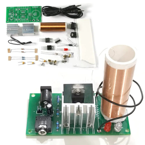 ISolderStore DIY Mini Tesla Coil Kit 15W Electronic DIY Kits Mini Music Tesla Coil Plasma Speaker Soldering Practice Kit DIY Soldering Project for Teens Kids Adults Thanksgiving Xmas Gift
