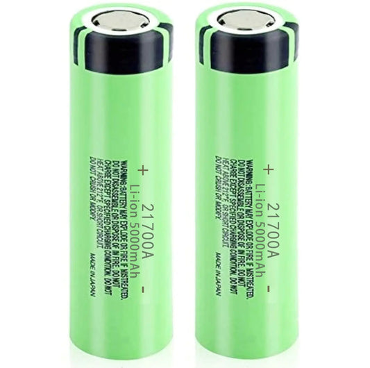 Svenirven 21700 Rechargeable Battery 3.7V 21700genuine Flat Top Battery 2 Pack Lithium 21700 Batteries for LED Flashlight Headlamp