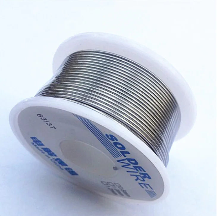 63/37 Rosin Core Solder Wire 50g, No-Clean, Electrolytic