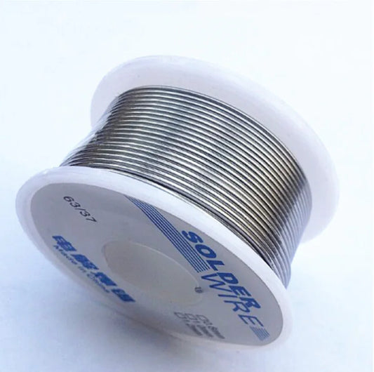 63/37 Rosin Core Solder Wire 50g, No-Clean, Electrolytic