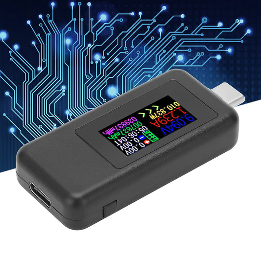 USB C Power Tester DC4‑30V USB Voltage Meter for Computer for Smartphone for Portable Power Bank