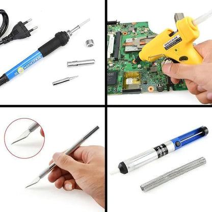 Soldering Iron and Hot Glue Gun Tool Set with Bag